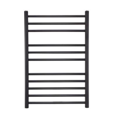 China Various Heater Factory Manufacture Carbon Fiber Towel Heater Rack Black Electric Towel Rail for sale