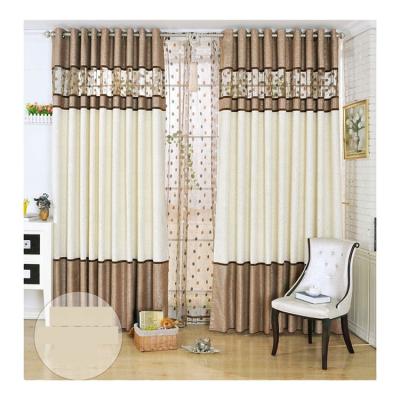 China Blackout Bindi Style Nests European Modern Luxury Chenille Embroidered Quilting Window Curtain For Living Room for sale