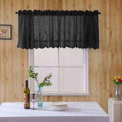 China Insulated Sheer Black Lace Curtains From Bindi Cortinas De Encaje Valance To The Kitchen for sale