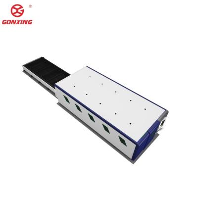 China Stone Applicable Full Cover Fiber Laser Cutter with Hanli Water Chiller Cooling System High Precision Laser Cutting Machine for sale