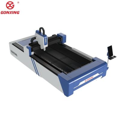 China Máquina de corte de metal por láser de fibra de modelo GXLASER 1500W 2000W 3000W con cabeza de corte Raytools y motor Yaskawa Servo en venta