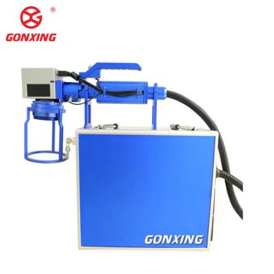 China Applicable Material Metal Materials Pulsed 30W 50W Portable Small Handheld Fiber Laser Marking Engraving Machine Portable for sale