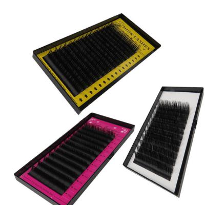 China Best Grade Synthetic Hair Silk Eyelash Extension, 0.03/.05/.07/.10/.12/.15/.18/.20/.23/.25/.30mm Thickness for sale