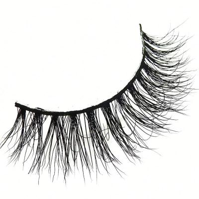 China AA07 Qingdao 3d Mink Eyelash Bulk Thick Strip Clearly for sale