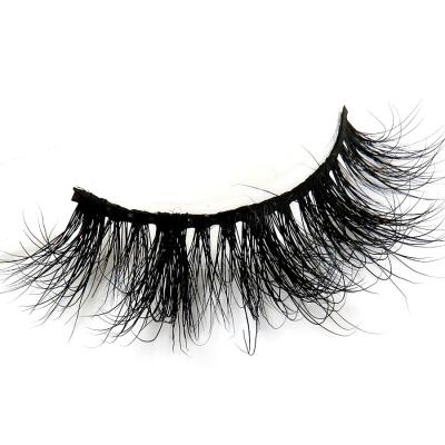 China Real private label 3d thick strip mink fur eyelash AE09 bulk wholesale for sale