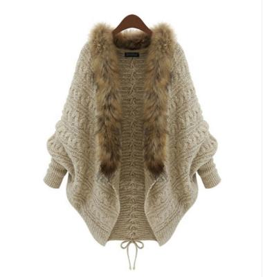 China Bat Wing Sleeve Chunky Crochet Slouchy Long Anti-Shrink Wrap Cardigan Sweater for sale