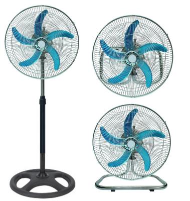 China Full Copper Fashional 18inch 3 in1 Motor 5 Blade Electric Industrial Home Appliance Fans for sale