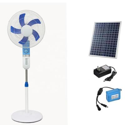 China Fashional Stand Solar Charging Electric Fan with Power Bank Function Portable and Solar Rechargeable for sale