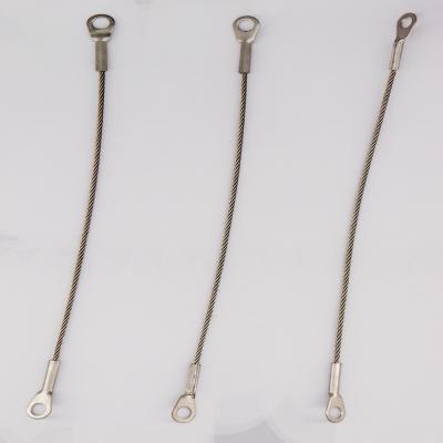 China Construction Metal Eyelet Terminals Swage Steel Eye Terminal For Wire Rope Cable Crimp Tube Crimp Cable Hook For Steel Wire Rope for sale