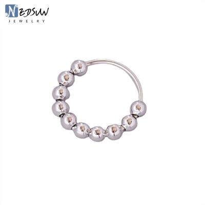 China New Environmentally Friendly Rotating Niche Design Copper Alloy Ring Free Decompression for sale