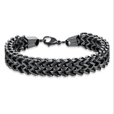 China High Quality Hip Hop Bracelet Stainless Steel Braided Titanium Bracelet Tide Steel Men Shape Bracelet Tide Men Wholesale Hot Sale Men for sale