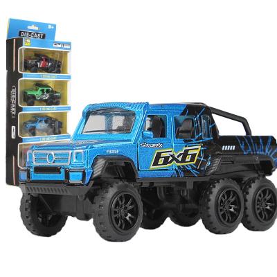 China Zine's Hot Selling QSTOYS Metal 1:50 Diecast Toy Vehicles 6 x 6 Suv Toy Cars With Pull Back Function for sale