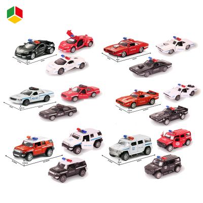 China Diecast Toy High Quality Shantou Toys 1:36 Diecast Metal Miniature Toy Car Pull Back Vehicle with light music and open diecast door for sale