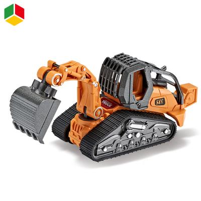 China Toy QS Disassembly Engineering Car Diy 1:32 Alloy Diecast Excavator With Light And Music Building Engineering Car Toys for sale