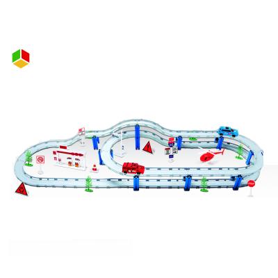 China Slot Car Toy Kids Fast Speed ​​Hot DIY Racing Toys Stretch Electric Toy Car Slot Car 1:43 RacingTracks for sale