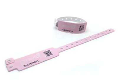 China UHF Soft RFID PVC Wristband Waterproof IMPINJ M4QT Optional Chip for sale