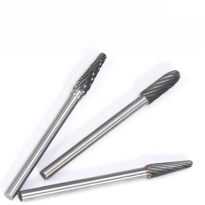 China Sanding / Carving Industrial Abrasive Finishing Tools 4Mm Burs Solid Carbide Tungsten Drill Bits For Metal for sale