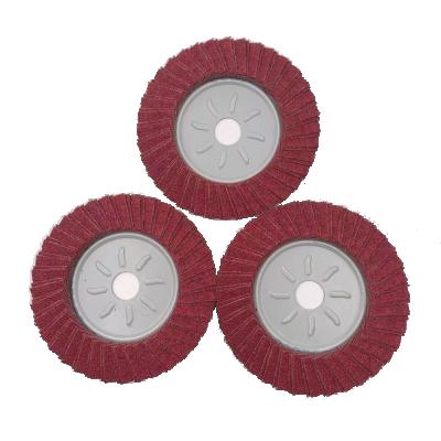 China Polishing Product Industrial Professional Grade Emery Cloth Material Polished Wheels Polishing Abrasive Brush for sale