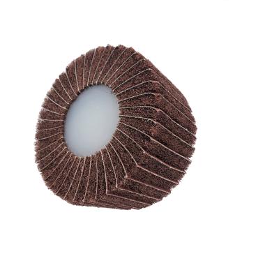 China Rust removing//grinding/polishing grinding/mounted fin polishing wheel with 6mm 6.35mm shank for finishing and polishing for sale