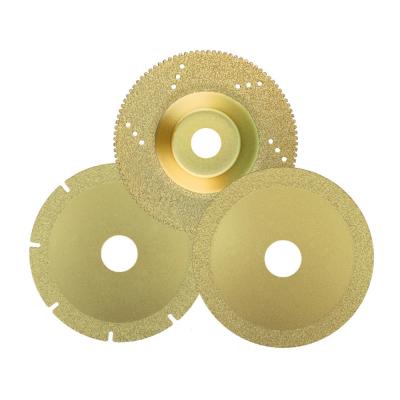 China Hot Sale Gold Silver Circular Grinding Cutting / Roller Saw Blades For Metal Wood Glass Jade Material Cutting Diamond Brazing Saw Blade for sale