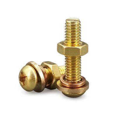 China Professional Type Round Head 3mm 4mm Diameter Self Tapping Brass Round Head Screw Small Metal Screw Caps for sale