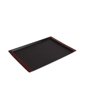 China New Custom Style Rectangle Serving Tray Pp With Non Slip Non Slip Serving Tray A8-18 for sale