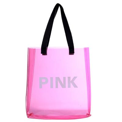 China 2021 New Fashion Women's Bag High Quality Single Shoulder Bag Large Capacity Simple Portable Transparent Tote Bag YGW-16 for sale