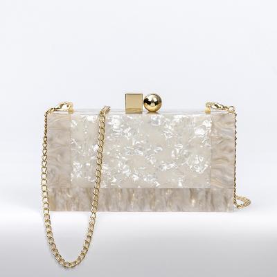 China Women Evening Clutch Bags Customize Marble Pattern Box Bag Women Wedding Party Acrylic Clutch Evening Bags for sale