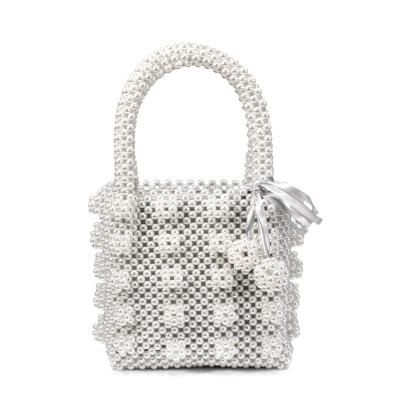 China Women even beaded clutch bags handbag for wedding bridal white pearl clutches women even purse bags for sale