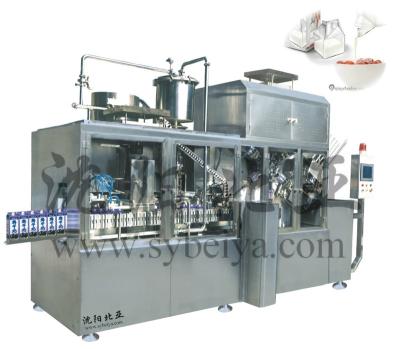 China Automatic Beverage Juice Gable Top Carton Filling Machine for sale