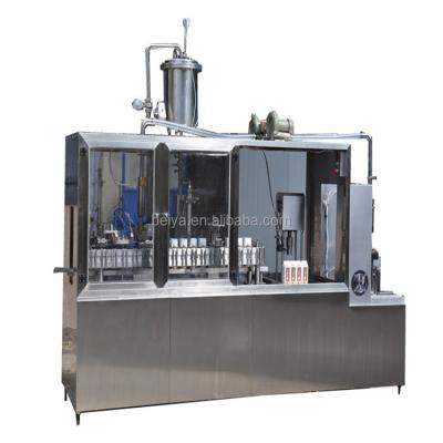 China Food UHT Milk/Manual Type Flavored Gable Top Filling Machine Milk/Juice/Water/Wine Small for sale