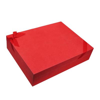 China Recycled Materials Factory Customized 1000g Gray Board Book Shape Gift Box With Bowknot Ribbon For Christmas Gift Birthday Gifts Friends Box for sale