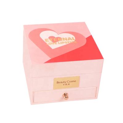 China Recyclable New Product In China Luxury Glossy Lamination Necklace Gift Paper Box Custom for sale