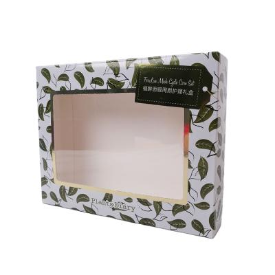 China Recyclable Custom Cosmetic Packaging 400g Coated Film Kraft Paper Outer Clear Box For Skin Care Serum Makeup Tools Shampoo for sale