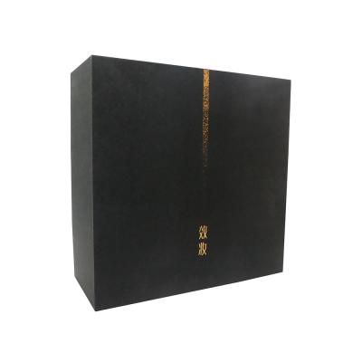 China Factory Recyclable Custom High End Luxury Cosmetic Packaging Set 1000g Gray Board Logo Gold Stamping Foil-Stamping Box for sale