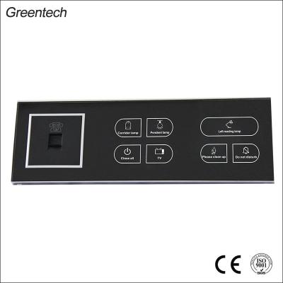 China Top-end touch base multi-function bottom tempered glass panel intelligent lighting capacitive switch type Top-end tempered glass panel+86 for sale