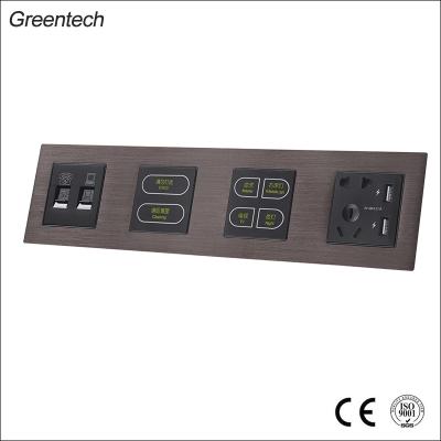 China Screen Button 1 Million Times Hotel Wall Light Strip Switch Tact Switch DND Doorbell System With Plug Greentech for sale