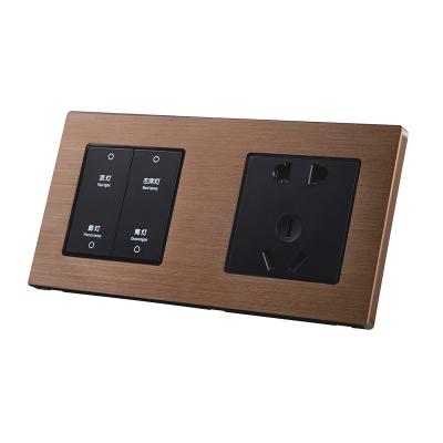 China Shenzhen Factory Aluminum Intelligent Lightweight Key Push Wall Electric Touch Switch for sale