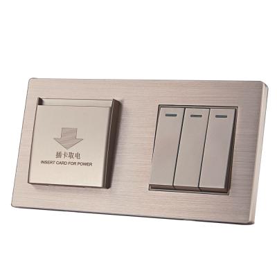 China Electric Wall Main Board United Energy Saving Switch With Lamp Switch 86*175mm for sale