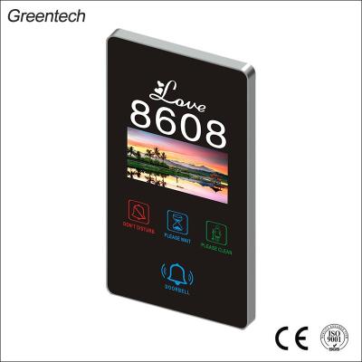 China Stainless Steel Factory Hotel DND General Door Plate Access Control System Telecom Room Smart Number Sign Led Lighting for sale