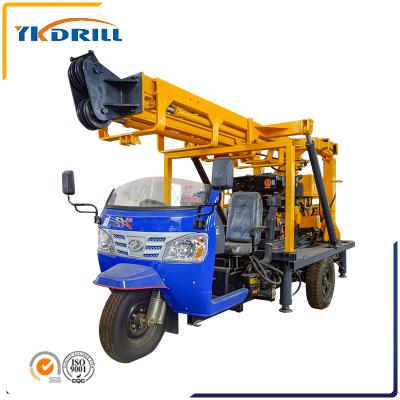 China energy & Mining 200m Mobile Water Well Drilling Rig , Tricycle Water Well Drilling Rig for sale