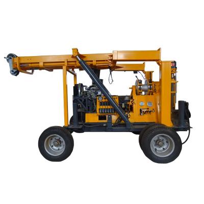 China Water Well Drilling 200M Hydraulic Trailer Mounted Portable Water Well Drilling Rig for sale