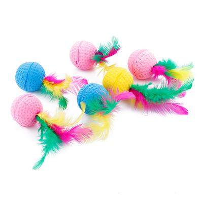 China Sustainable Fun Training Cat Ball Toy Interact Play With Pet Toys Hot Sale To Relieve Boredom Bite-Resistant Cat Ball for sale