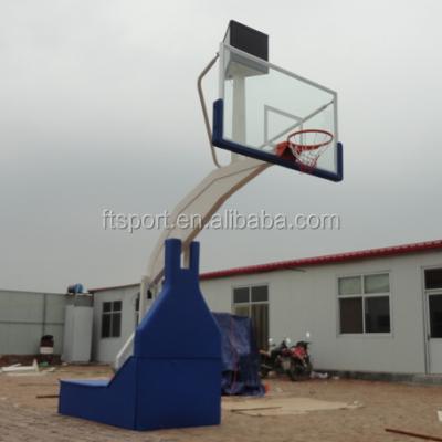 China Full Size Steel FIBA ​​Standard Portable Basketball Rack With Spring Assisted (EN 1270 Inspected) for sale