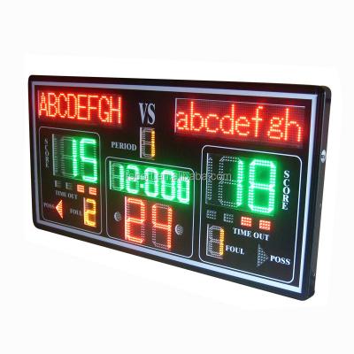 China Led Electronic Basketball Scoreboard With Controller 1.8*0.9cm for sale