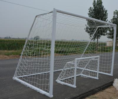 China Aluminum Metal Material Mini Goal / Football Park Soccer Goal Post For Sale for sale