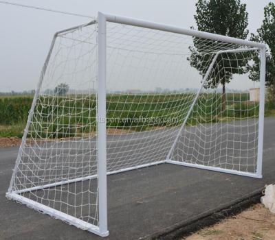 China Indoor/outdoor seven person metal soccer park goal for sale for sale