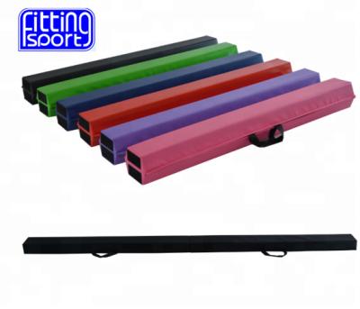 China Folding Balance Beam Gymnastics Just For Kids 9FT Floor Folding Exerciser Balance Beam For Gymnastics With Vinyl Cover And Handle For Carrying for sale