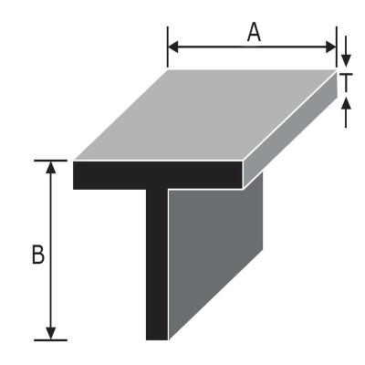 China Industrial hot sale 6061 aluminum profile t6 T bar with high quality for sale