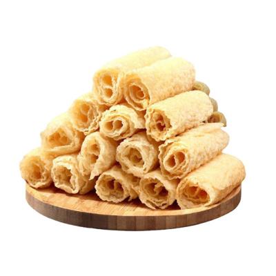 China FROZEN Wholesale Fired bean curd Dried Bean Bell Roll Hot Pot Food Products Fried Beancurd Rolls Stuffed with Minced Tenderloi for sale